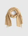 Madewell Fringe Wool Scarf In Brown