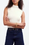 Madewell Funnel Neck Crop Muscle Tee In Lighthouse