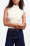Madewell Funnel Neck Crop Muscle Tee In Lighthouse