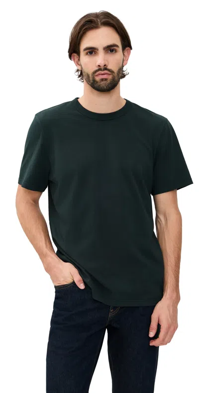 Madewell Garment Dyed All Day Crewneck Tee Obsidian Green