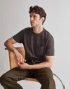 Madewell Garment-dyed Allday Crewneck Pocket Tee In Black Coal