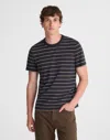 Madewell Garment-dyed Allday Crewneck Tee Night Vision In Black