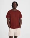 Madewell Garment-dyed Allday Crewneck Tee In Brown