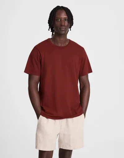 Madewell Garment-dyed Allday Crewneck Tee In Brown
