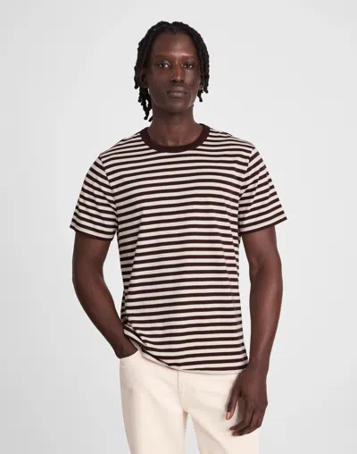 Madewell Garment-dyed Allday Crewneck Tee In Brown