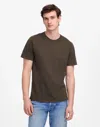 Madewell Garment-dyed Allday Crewneck Tee In Dried Olive