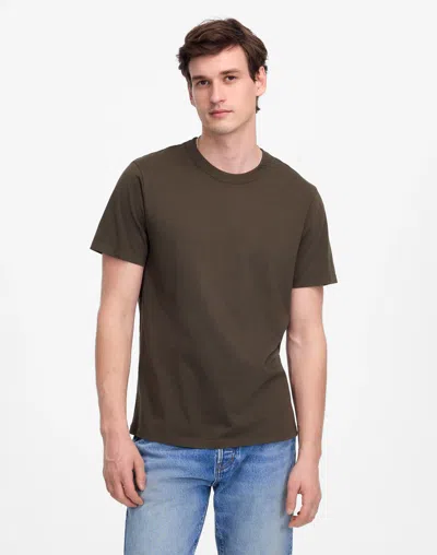 Madewell Garment-dyed Allday Crewneck Tee In Dried Olive