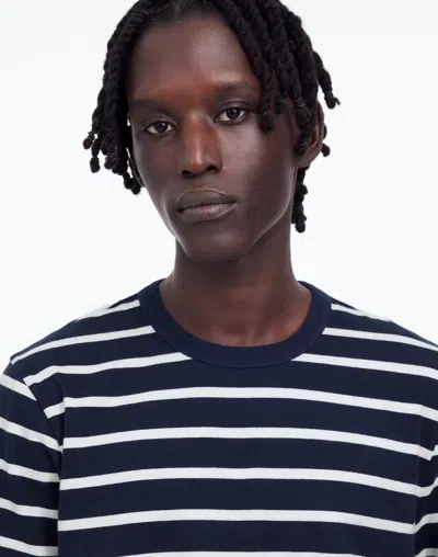 Madewell Garment-dyed Allday Crewneck Tee In Juniper Berry