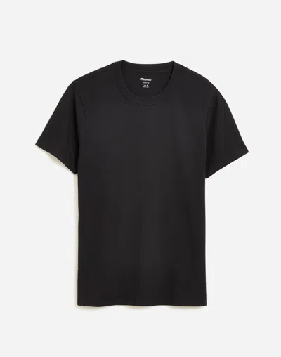 Madewell Garment-dyed Allday Crewneck Tee In True Black