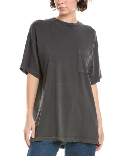 Madewell Garment-dyed Oversized Pocket T-shirt In Gray
