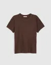 Madewell Garment-dyed Shrunken Crewneck Tee In Brown
