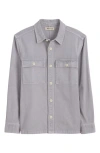 Madewell Garment Dyed Straight Hem Work Shirt In Faded Lavender