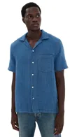 Madewell Gauze Shirt Light Indigo Gauze In Blue