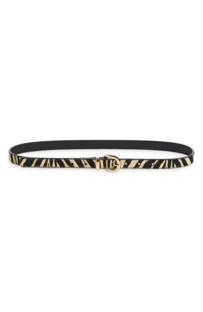 Madewell Genuine Calf Hair Western Belt In Multi