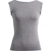 Madewell Gingham Low Back Cap Sleeve Top In Jet Black