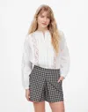 Madewell Gingham Miniskort In True Black