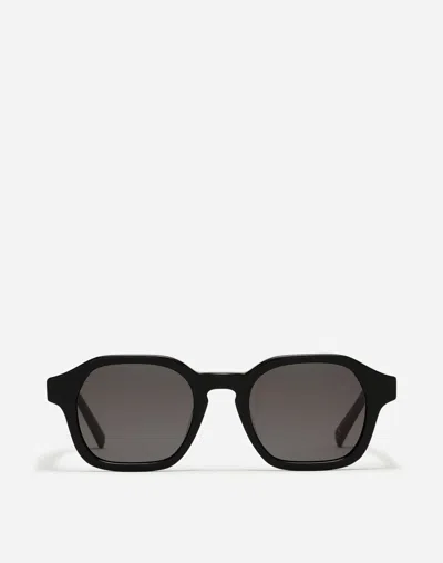 Madewell Graphton Acetate Sunglasses In True Black