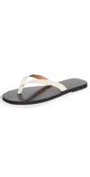 Madewell Greene Flip Flops White Pebble In White Pebble