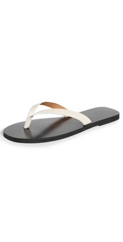 Madewell Greene Flip Flops White Pebble