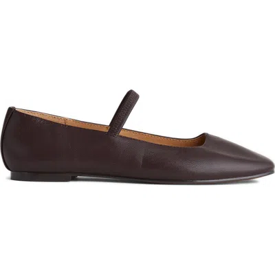Madewell Greta Mary Jane Flat In Brown