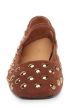 Madewell Greta Mary Jane Flat In Soft Mahogany