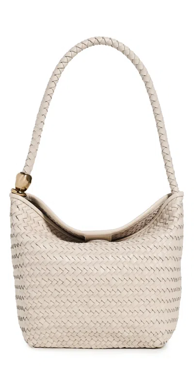 Madewell Handwoven Shoulder Bag With Beads Vintage Muslin