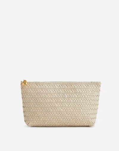 Madewell Handwoven Zip Pouch In Alabaster