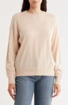 Madewell Hayes Crewneck Merino Wool Sweater In Pink