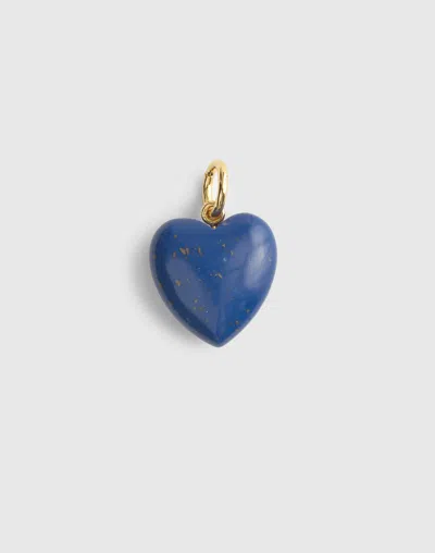 Madewell Heart Bag Charm In Blue