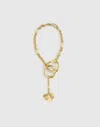 Madewell Heart Chain Bag Charm In Gold