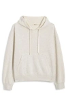 Madewell Heathered Hooded Sweatshirt In Heather Vintage Ivory