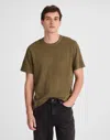 Madewell Heavyweight Slub Cotton Tee In Green
