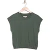 Madewell Hedgehog Cap Sleeve T-shirt In Foraged Green