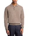 Madewell Heritage Merino Wool Sweater Polo In Brown