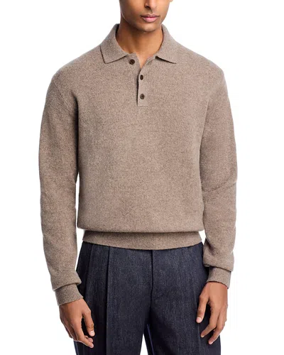 Madewell Heritage Merino Wool Sweater Polo In Brown