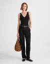Madewell High-rise Barrel-leg Pants In Black
