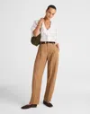 Madewell High-rise Barrel-leg Pants In Brown