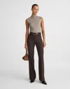 Madewell High-rise Bootcut Trouser In Brown