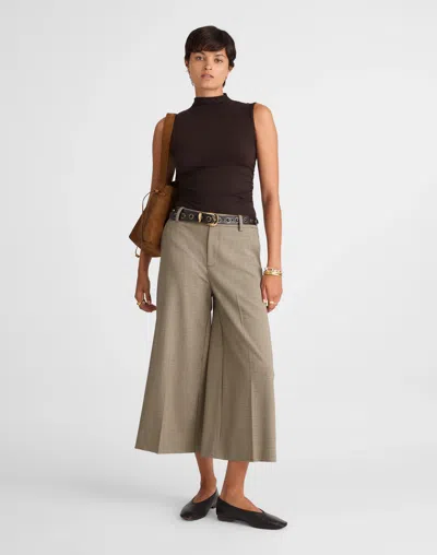 Madewell High-rise Culotte In Brown