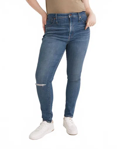 Madewell High-rise Skinny Jeans In Foregate Wash In Blue