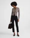 Madewell High-rise Slim Crop Pants In Black