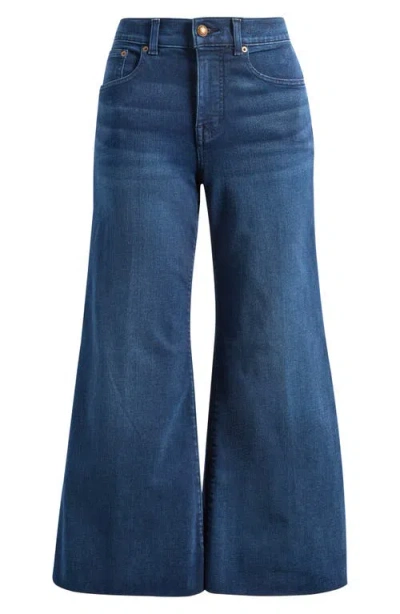 Madewell High Waist Ankle Flare Wide Leg Jeans In Blue