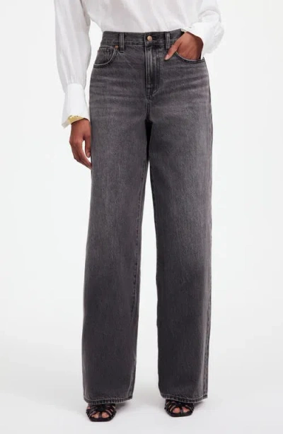 Madewell High Waist Superwide Leg Jeans In Kingswood Wash