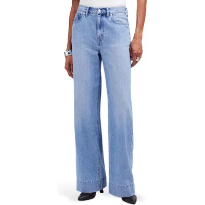 Madewell High Waist Superwide Leg Jeans In Lintz Wash