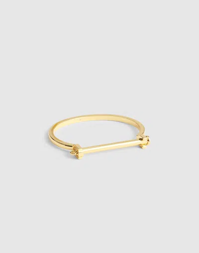 Madewell Hinge Cuff Bracelet In Gold