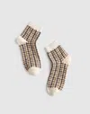 Madewell Houndstooth Ankle Socks In Multi