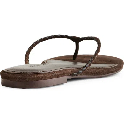 Madewell Iggy Braided Thong Sandal In Brown