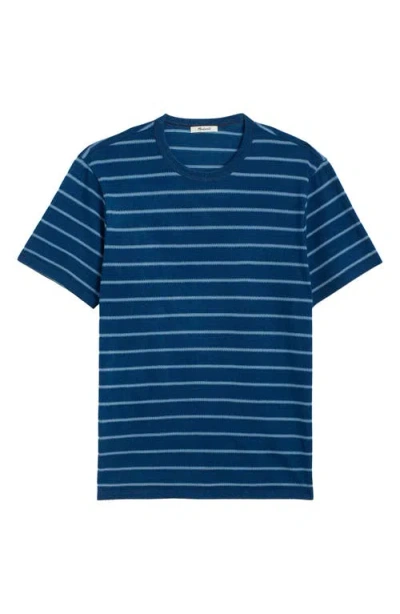 Madewell Indigo Dyed Cotton Slub T-shirt In Dark Indigo