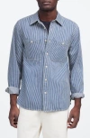 Madewell Indigo Dyed Denim Button-up Shirt In Kerrville Wash