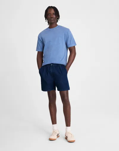 Madewell Indigo-dyed Everywear Shorts In Purple